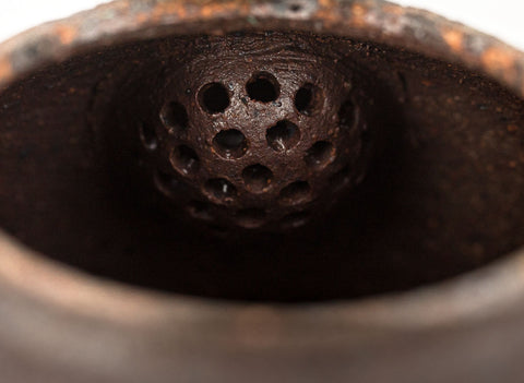 Theepot # 33836, houtgestookt, keramiek, Dehua, 300 ml