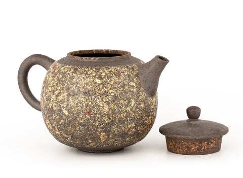 Theepot nr. 33830, houtgestookt, keramiek, Dehua, 320 ml.