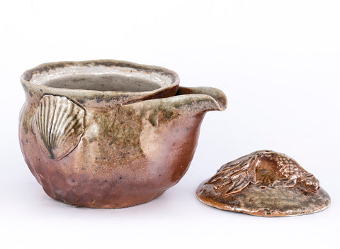 Gaiwan (Shiboridashi) # 33851, wood firing, ceramic, Dehua, 420 ml.