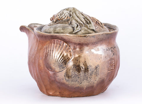 Gaiwan (Shiboridashi) # 33851, wood firing, ceramic, Dehua, 420 ml.