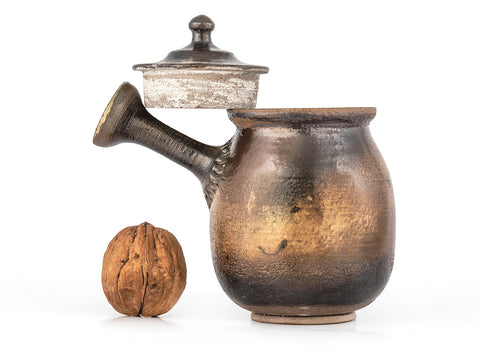 Theepot nr. 34990, houtgestookt/keramisch, 220 ml.