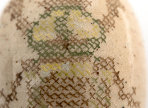 Vaas # 35379, houtvuren/keramiek/handschildering