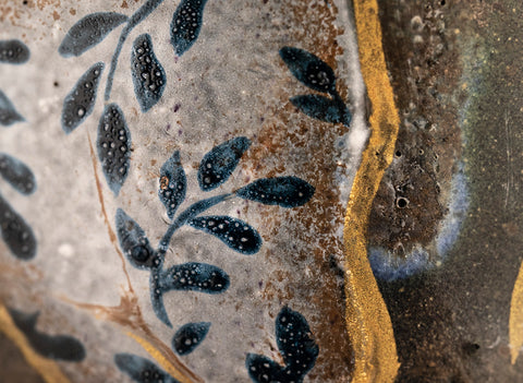 Cup # 35332, wood firing/ceramic/hand painting, 98 ml.