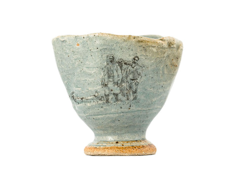 Cup # 35342, wood firing/ceramic/hand painting, 84 ml.