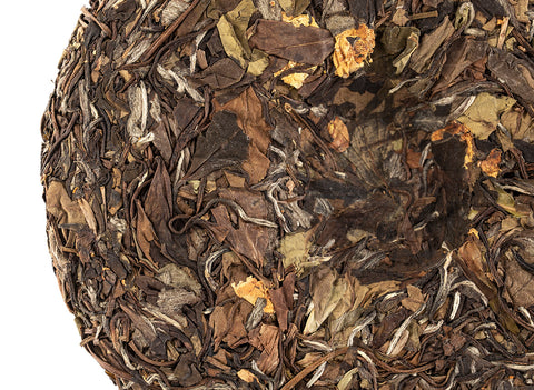 Hua Bai Cha (Fuding white tea with tea flowers), 357 g