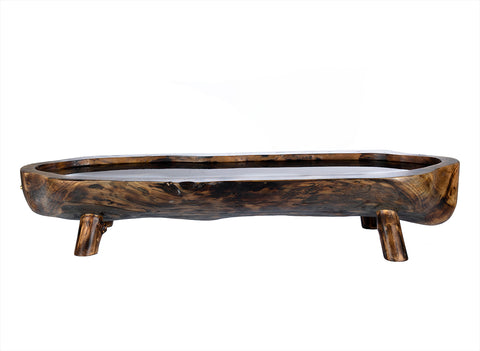 Handmade tea tray # 36297, wood, cedar