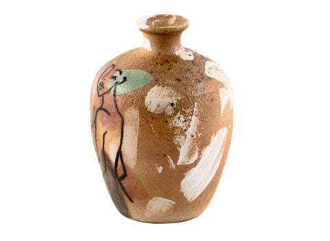 Vase # 36496, wood firing/ceramic/hand painting