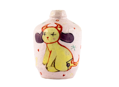 Vase # 36494, wood firing/ceramic/hand painting