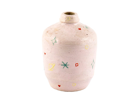 Vase # 36494, wood firing/ceramic/hand painting