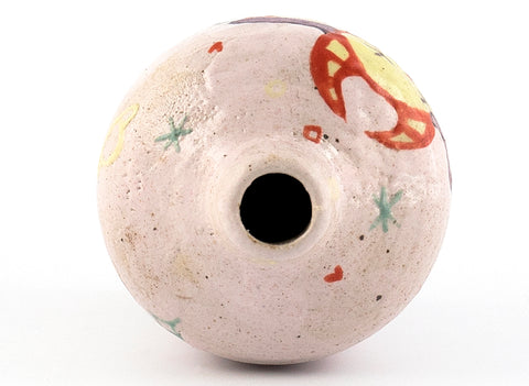 Vase # 36494, wood firing/ceramic/hand painting
