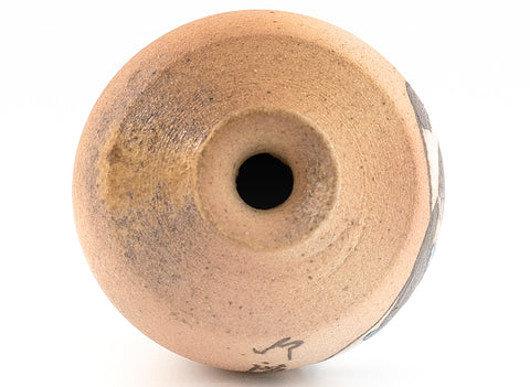 Vase # 36508, wood firing/ceramic/hand painting