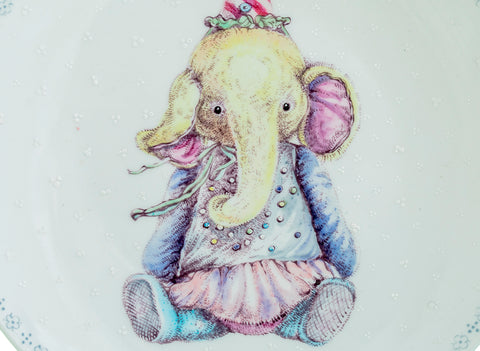 Assiette à thé n° 37081, peinture à la main/porcelaine