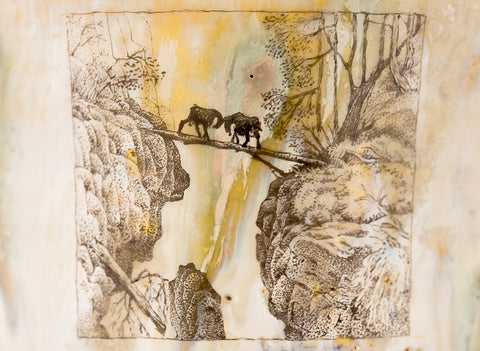 Beker # 39141, keramiek/handbeschilderd, 133 ml.