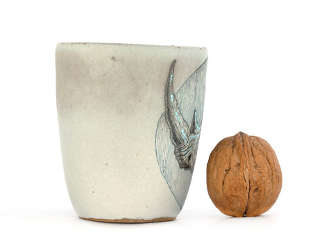 Beker # 39148, keramiek/handbeschilderd, 140 ml.