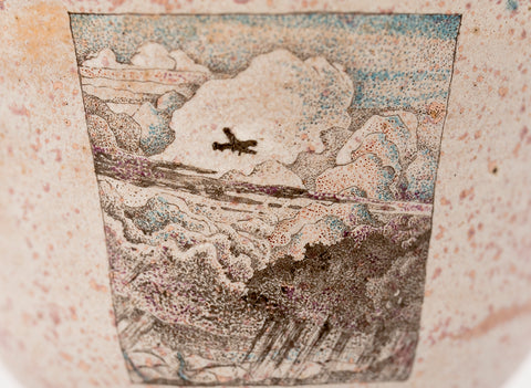 Beker # 39459, keramiek/handbeschilderd, 110 ml.93