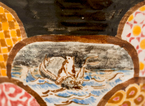 Beker # 39442, keramiek/handbeschilderd, 60 ml.93