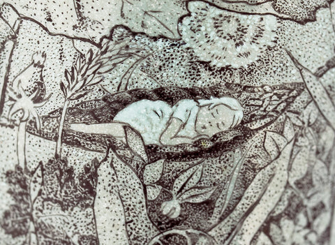 Tasse n° 39889, céramique/peinture à la main, 100 ml.