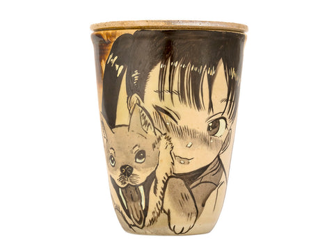 Beker # 39926, keramiek/handbeschilderd, 300 ml.