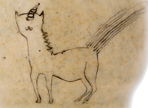 Beker # 40330, keramiek/handbeschilderd, 90 ml.