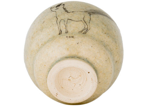 Beker # 40330, keramiek/handbeschilderd, 90 ml.