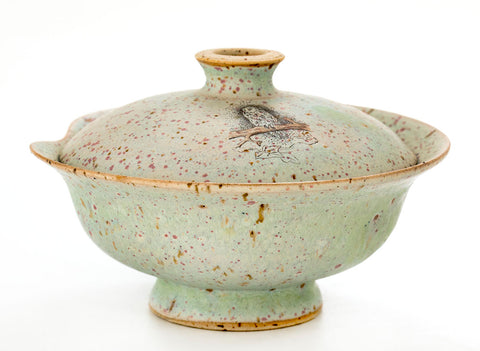 Gaiwan # 40599, céramique/peinture à la main, 117 ml.