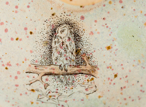 Gaiwan # 40599, céramique/peinture à la main, 117 ml.