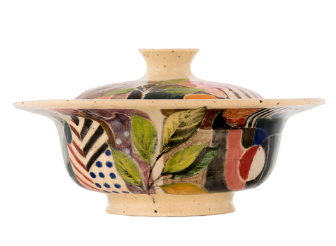 Gaiwan # 40783, cerámica/pintura a mano, 140 ml.