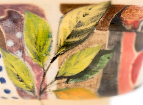 Gaiwan # 40783, céramique/peinture à la main, 140 ml.