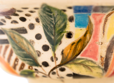 Gaiwan # 40783, céramique/peinture à la main, 140 ml.