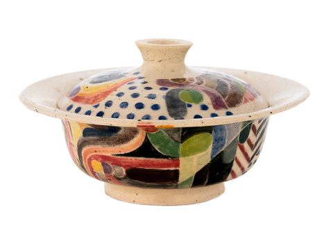 Gaiwan # 40783, céramique/peinture à la main, 140 ml.