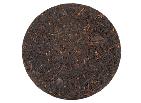 Zwarte Thee Fo Shou Hong Cha Bing, Taiwanese geperste rode thee, 300g, 25g