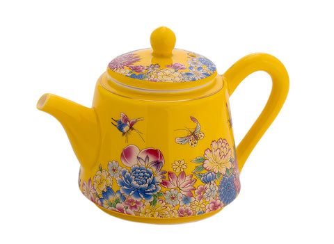 Set fot tea ceremony (9 items) # 91025, porcelain: Teapot 245 ml, gundaobey 170 ml, teamesh, six cups 40 ml.