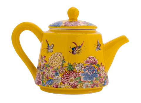 Set fot tea ceremony (9 items) # 91025, porcelain: Teapot 245 ml, gundaobey 170 ml, teamesh, six cups 40 ml.