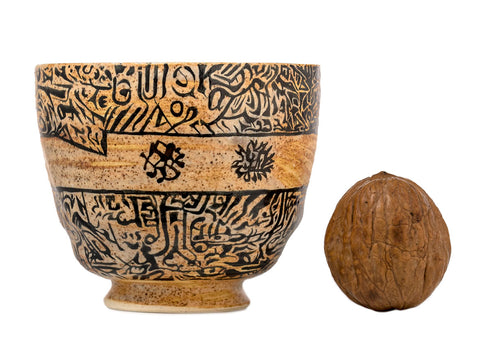 Cup handmade Moychay # 41707, ceramic/hand painting, 153 ml.