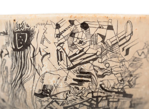 Tasse artisanale Moychay # 41712, céramique/peinture à la main, "Dernier jour", 167 ml.