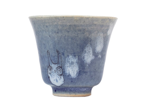 Tasse artisanale Moychay # 41636, céramique/peinture à la main, « dansant dans les nuages », 60 ml.