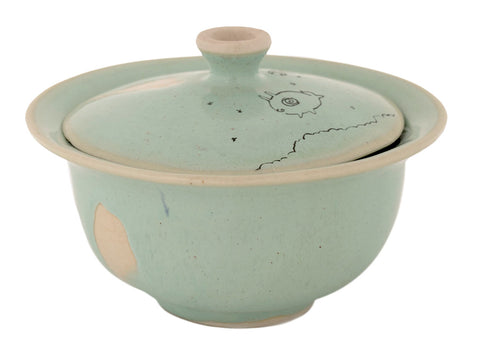 Gaiwan hecho a mano Moychay # 41765, cerámica/pintura a mano, 147 ml.