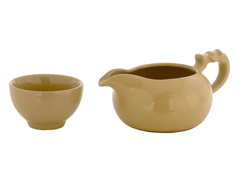 Set für Teezeremonie (9-teilig) Nr. 91052, Porzellan: Teekanne 200 ml, Gundaobey 200 ml, Teamesh, sechs Tassen 65 ml.