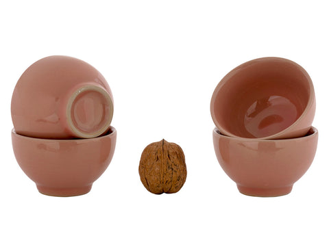 Set for tea ceremony (9 items) # 91026, porcelain: teapot 200 ml, gundaobey 200 ml, teamesh, six cups 65 ml.