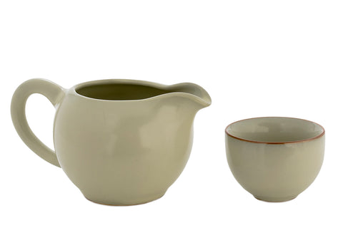 Set für Teezeremonie (9 Artikel) Nr. 42004, Porzellan: Teekanne 225 ml, Gundaobey 210 ml, Teamesh, sechs Tassen 60 ml.