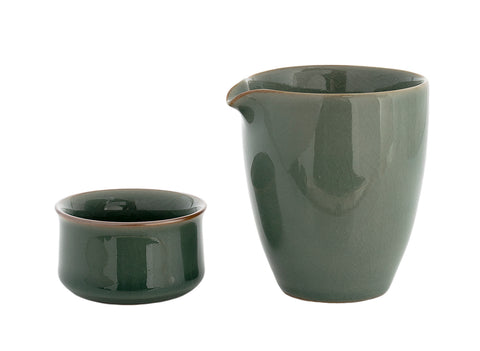 Set für Teezeremonie (9-teilig) Nr. 91006, Porzellan: Teekanne 220 ml, Gundaobey 210 ml, Teamesh, sechs Tassen 50 ml.