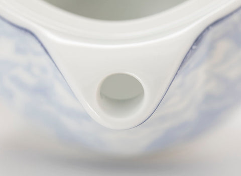 Set for tea ceremony (7 items) # 91011, porcelain: teapot 340 ml, six cups 117 ml.