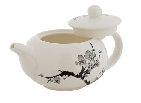Set für Teezeremonie (9-teilig) Nr. 41982, Porzellan: Gaiwan 250 ml, Gundaobey 200 ml, Teamesh, sechs Tassen 52 ml.