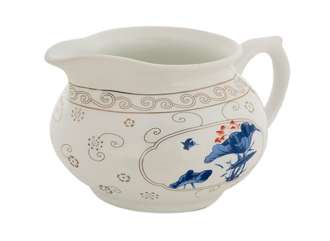 Set for tea ceremony (9 items) # 91037, porcelain: teapot 200 ml, gundaobey 200 ml, teamesh, six cups 45 ml.