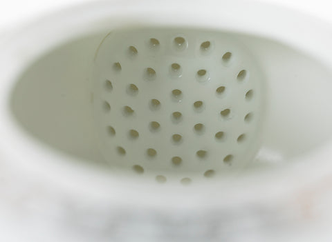 Set for tea ceremony (9 items) # 91037, porcelain: teapot 200 ml, gundaobey 200 ml, teamesh, six cups 45 ml.