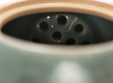 Set for tea ceremony (9 items) # 91049, porcelain: teapot 220 ml, gundaobey 210 ml, teamesh, six cups 50 ml.