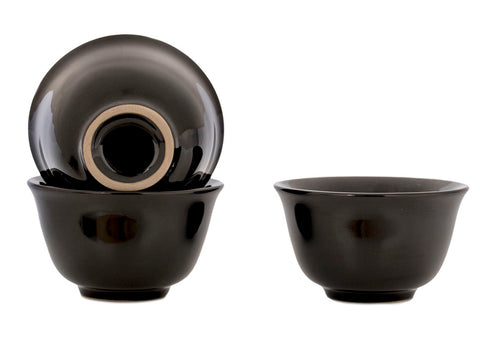 Set for tea ceremony (9 items) # 91045, porcelain: teapot 200 ml, gundaobey 200 ml, teamesh, six cups 58 ml.