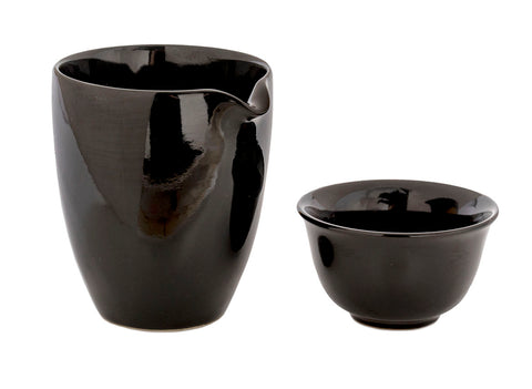 Set for tea ceremony (9 items) # 91020, porcelain: teapot 200 ml, gundaobey 200 ml, teamesh, six cups 58 ml.