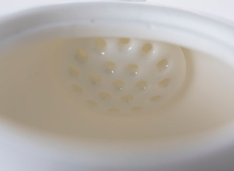 Set for tea ceremony (9 items) # 42005, porcelain: teapot 200 ml, gundaobey 200 ml, teamesh, six cups 58 ml.