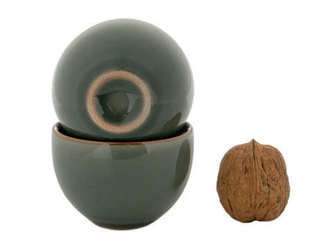 Set for tea ceremony (10 items) # 91039, porcelain: teapot 220 ml, gaiwan 130 ml, gundaobey 210 ml, teamesh, six cups 50 ml.